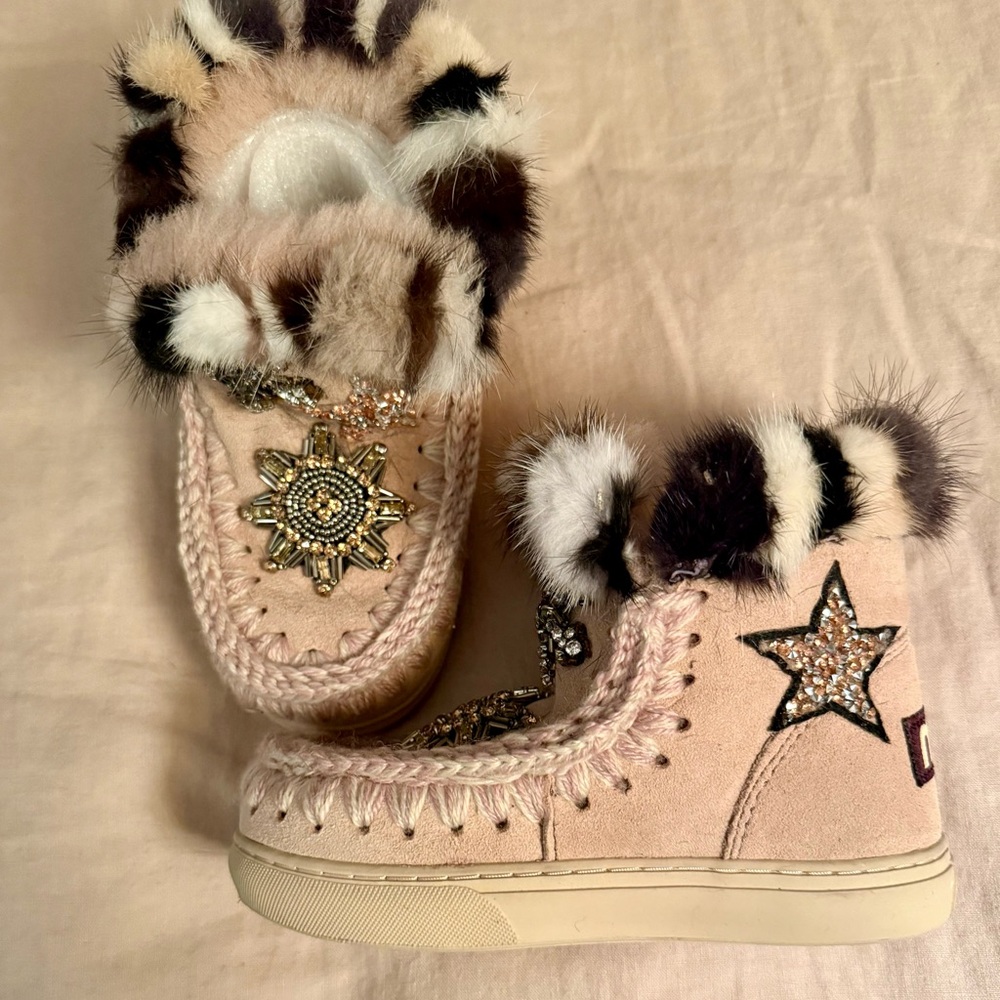 Eskimo Sneaker Kid Star Patches and Mink - Picture 2 of 7